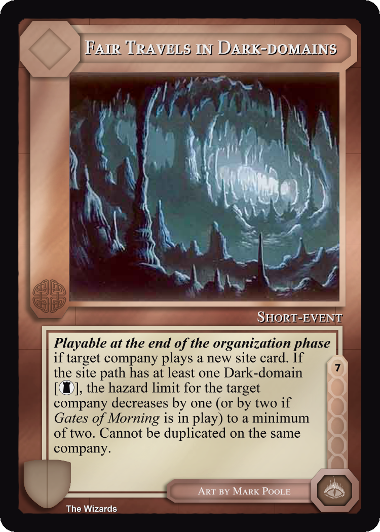 Fair Travels in Dark-Domains - The Wizards - Limited - Middle Earth CCG / TCG
