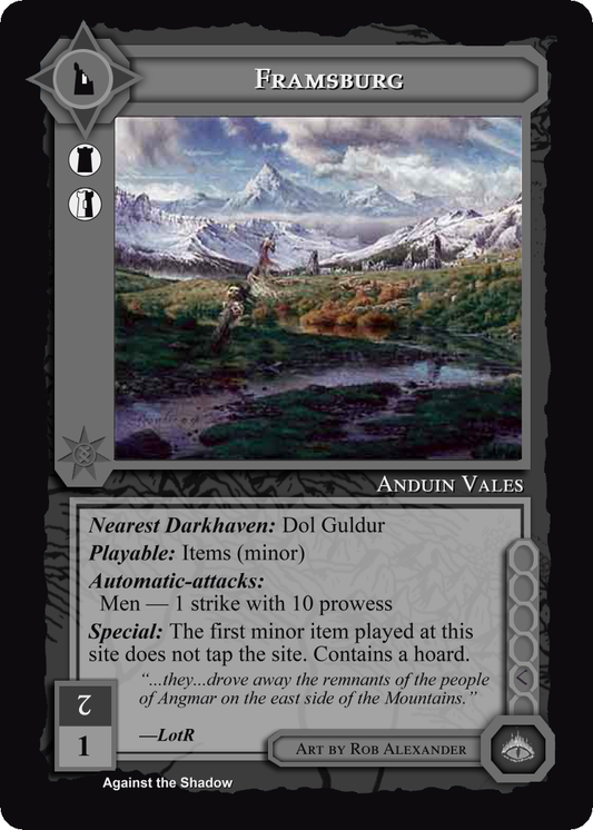 Framsburg - Against the Shadow - Middle Earth CCG / TCG
