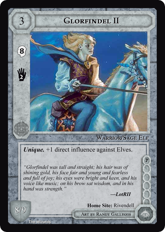 Glorfindel II - METW - Limited - Middle Earth CCG / TCG