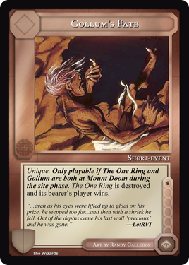 Gollum's Fate - The Wizards - Limited - Middle Earth CCG / TCG