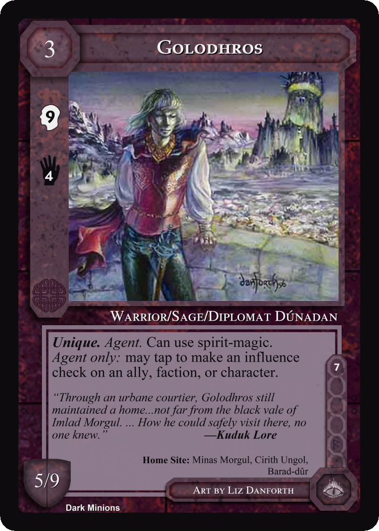 Golodhros - Dark Minions - Middle Earth CCG / TCG