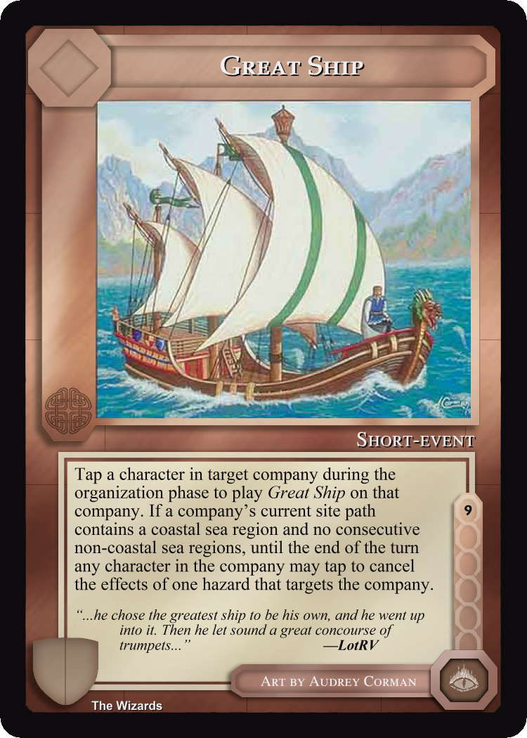 Great Ship - METW - Limited - Middle Earth CCG / TCG