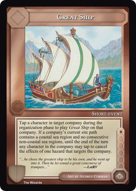Great Ship - METW - Limited - Middle Earth CCG / TCG