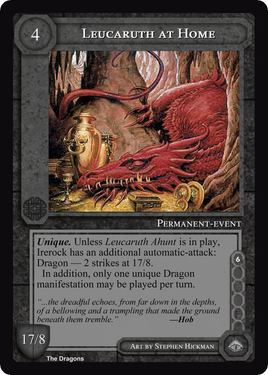 Leucaruth at Home - The Dragons - Middle Earth CCG / TCG