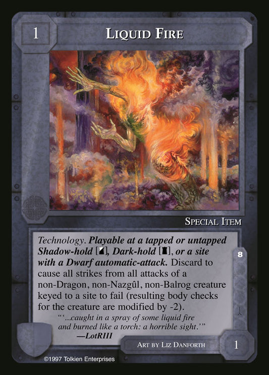 Liquid Fire - White Hand - Middle Earth CCG / TCG