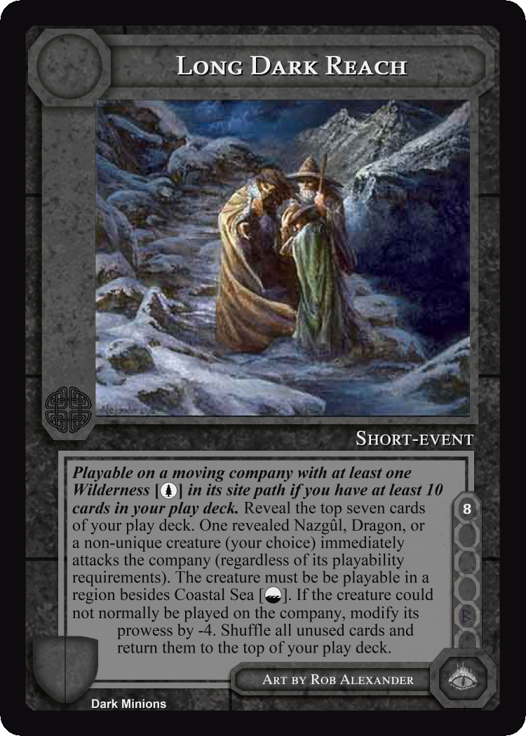 Long Dark Reach - Dark Minions - Middle Earth CCG / TCG