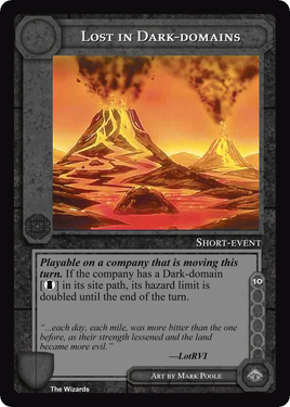 Lost in Dark-Domains - METW - Limited - Middle Earth CCG / TCG