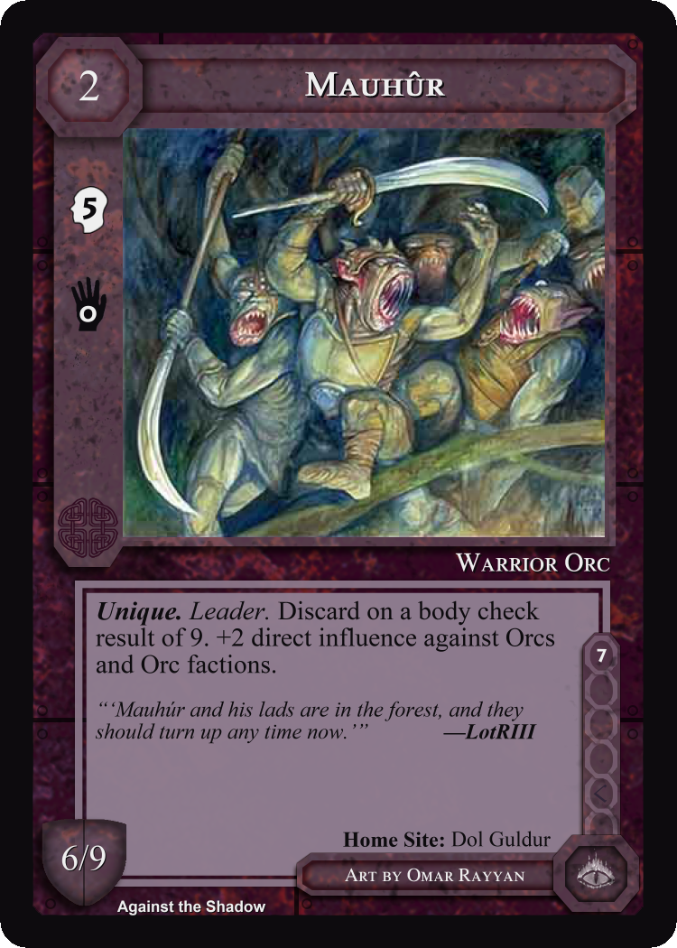 Mauhur - Against The Shadow - Middle Earth CCG / TCG