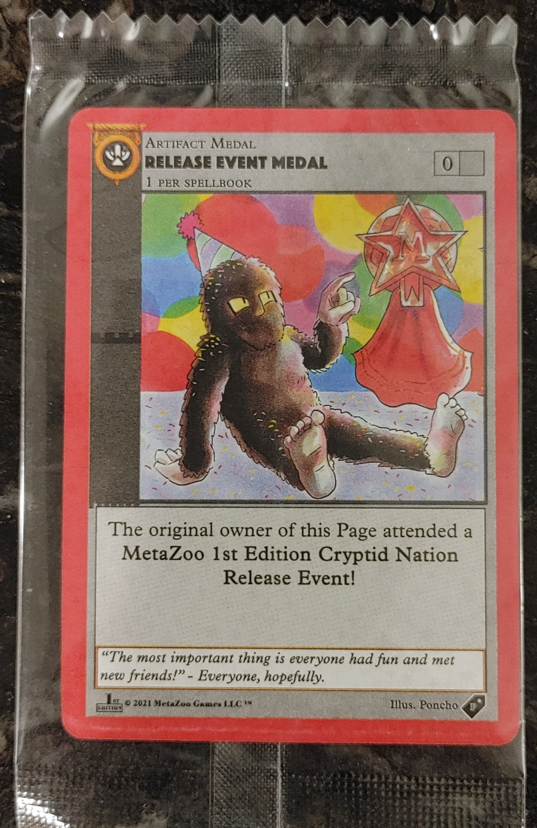 Metazoo release event medal mint 10 good