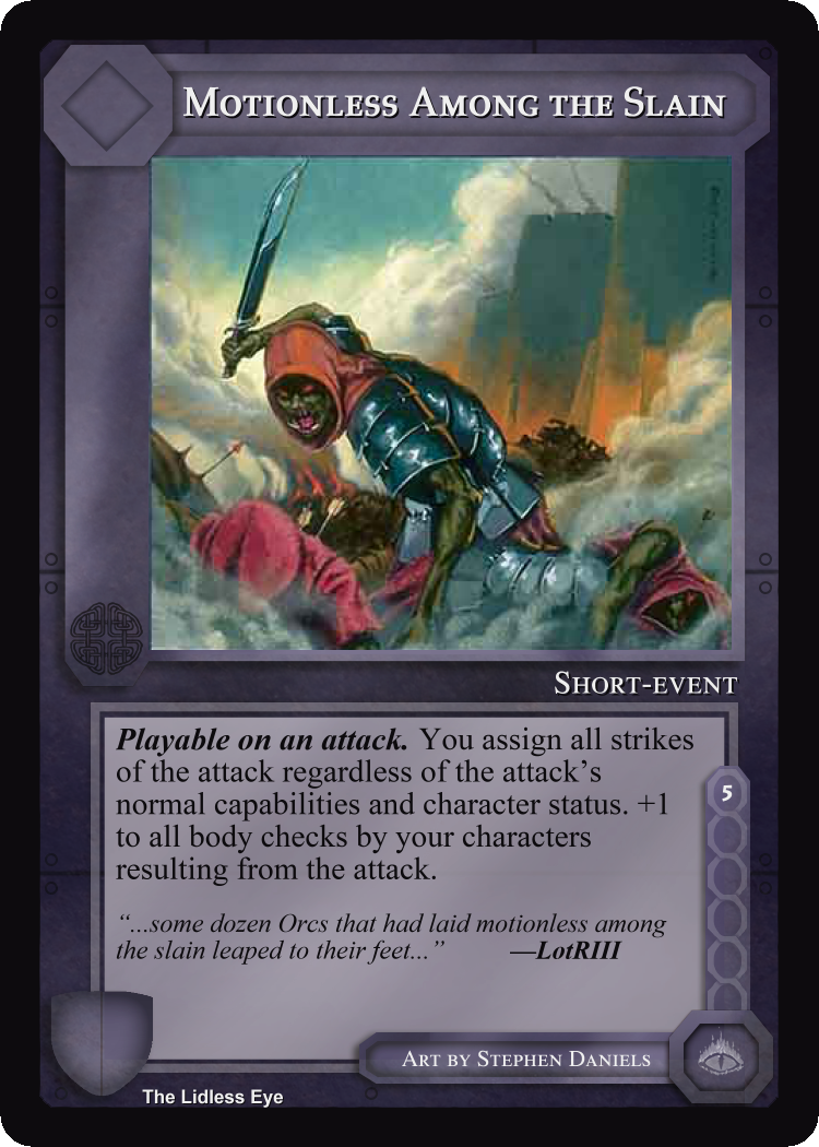 Motionless Among The Slain - Lidless Eye - Middle Earth CCG / TCG