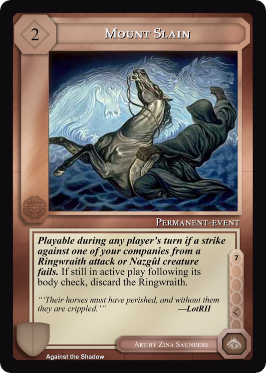 Mount Slain - Against the Shadow - Middle Earth CCG / TCG