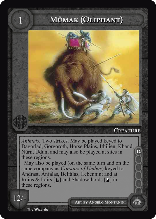 Mumak (Oliphant) - METW - Limited - Middle Earth CCG / TCG