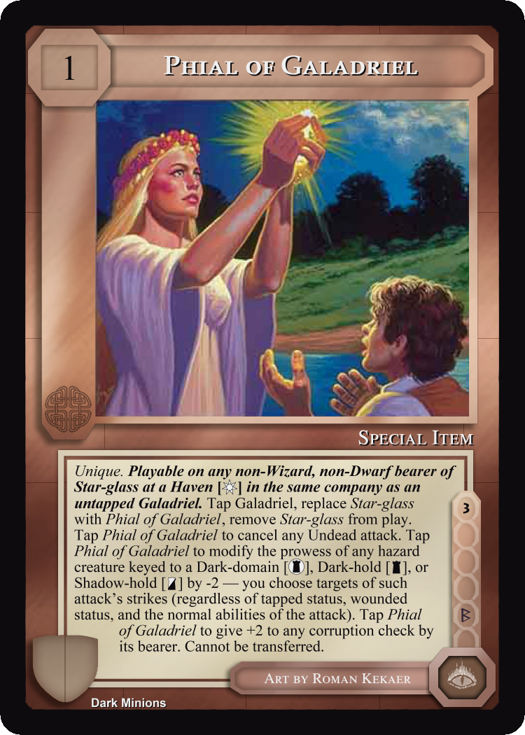 Phial of Galadriel - Dark Minions - Middle Earth CCG / TCG