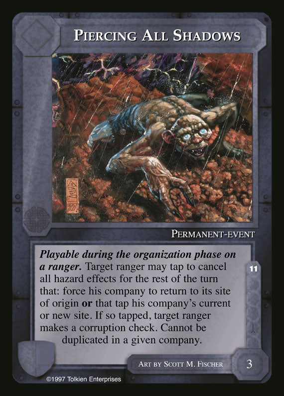 Piercing All Shadows - White Hand - Middle Earth CCG / TCG