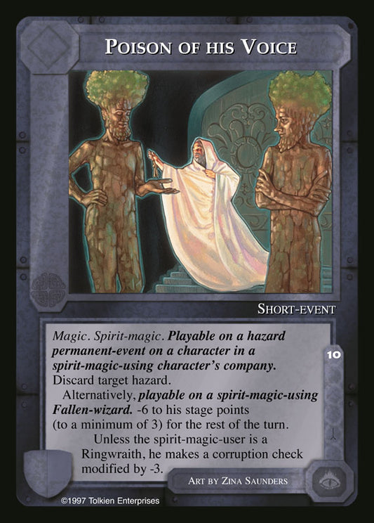 Poison Of His Voice - White Hand - Middle Earth CCG / TCG