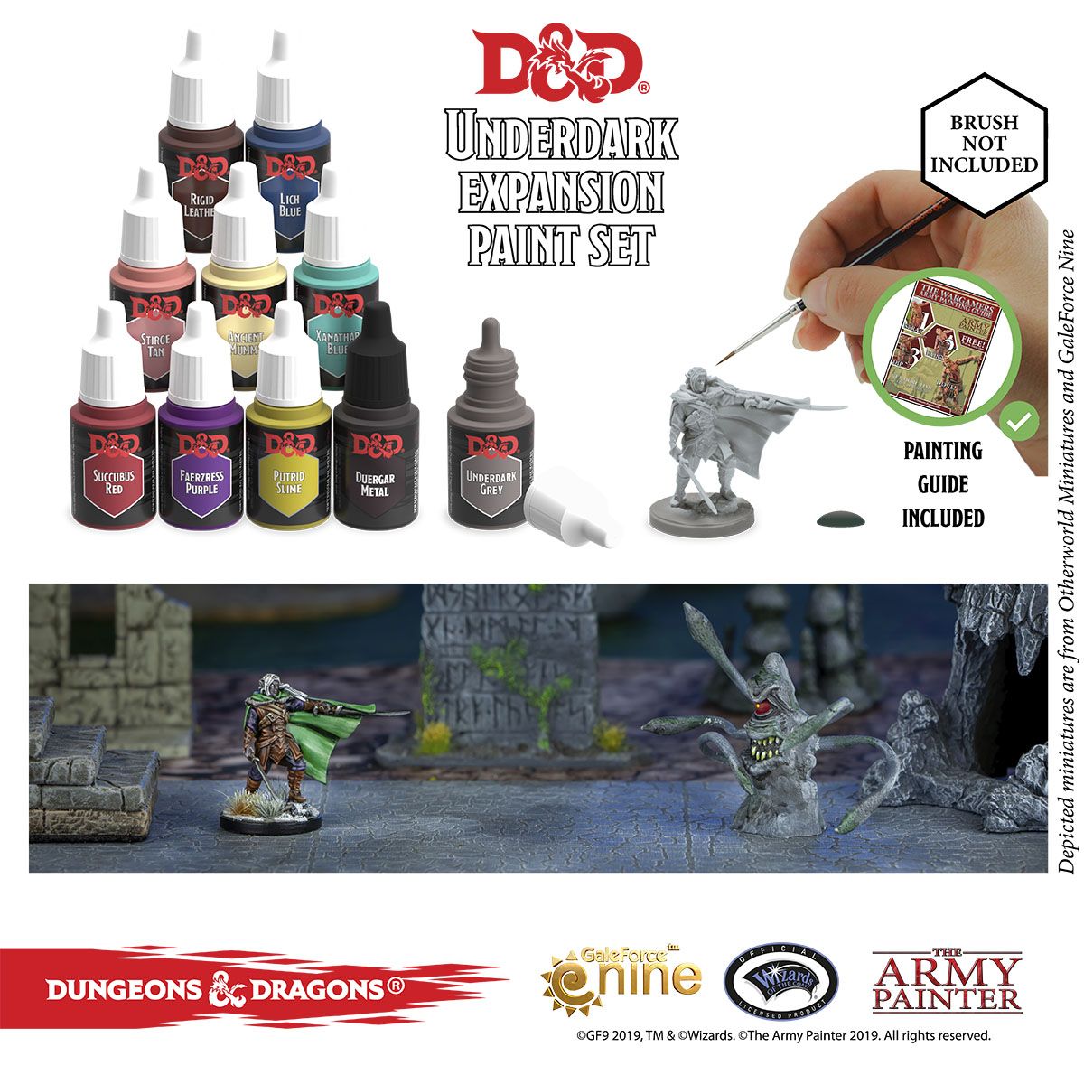 Dungeons and dragons nolzur's marvelous pigments underdark paint set