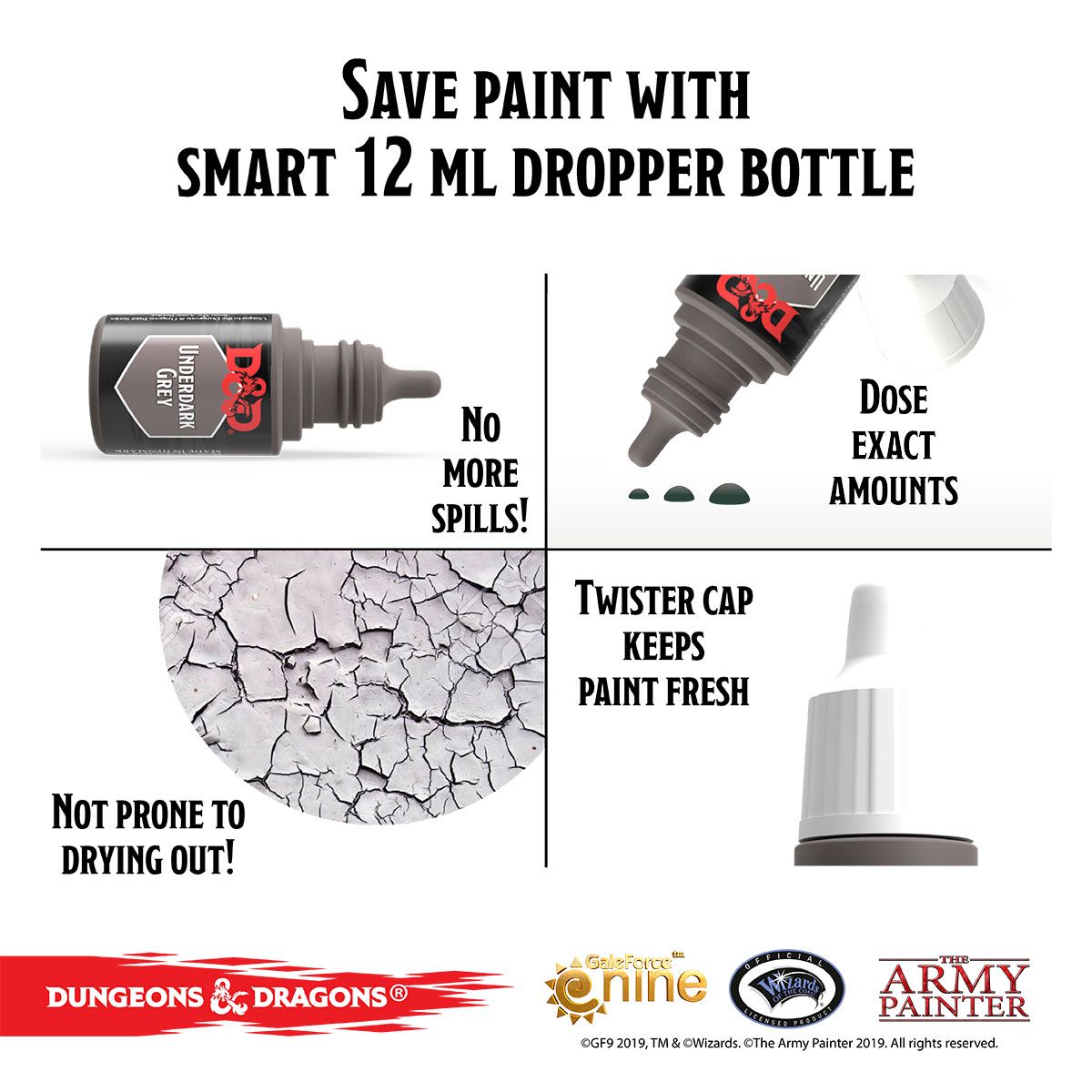 Dungeons and dragons nolzur's marvelous pigments underdark paint set