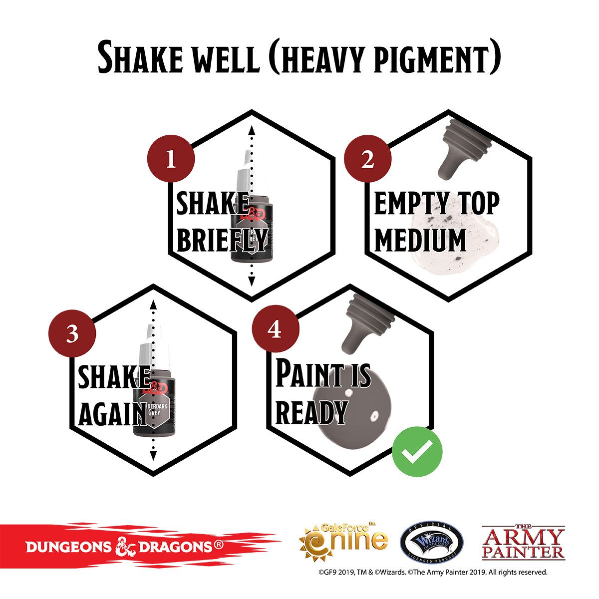 Dungeons and dragons nolzur's marvelous pigments underdark paint set