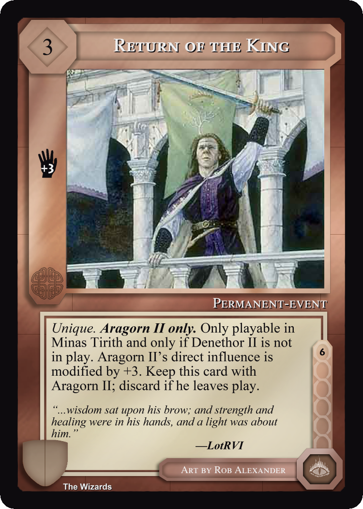 Return of the King - The Wizards - Limited - Middle Earth CCG / TCG