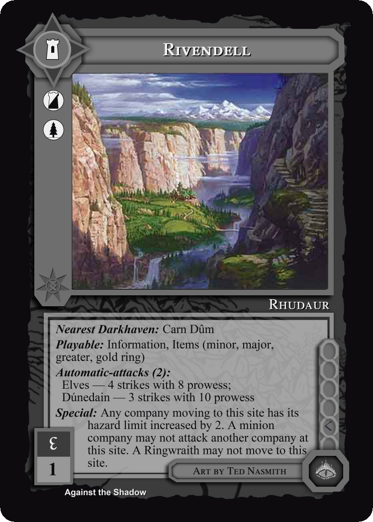 Rivendell - Against the Shadow - Middle Earth CCG / TCG