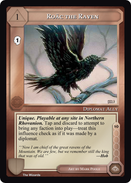 Roac The Raven - METW - Limited - Middle Earth CCG / TCG
