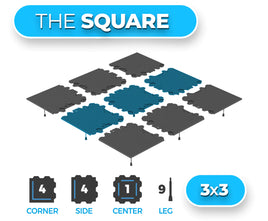 Level Up - Square - 3x3 Bundle - Tabletop Platform Game Table