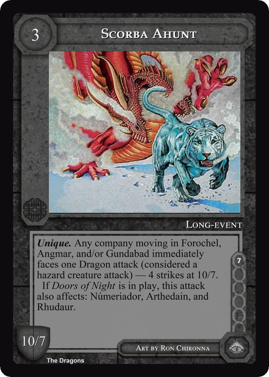 Scorba Ahunt - The Dragons - Middle Earth CCG / TCG