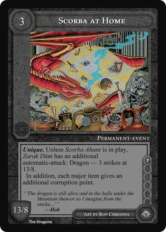 Scorba at Home - The Dragons - Middle Earth CCG / TCG