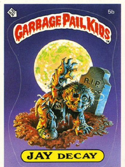 Garbage Pail Kids - OS1 - Jay Decay 5b - Checklist Back