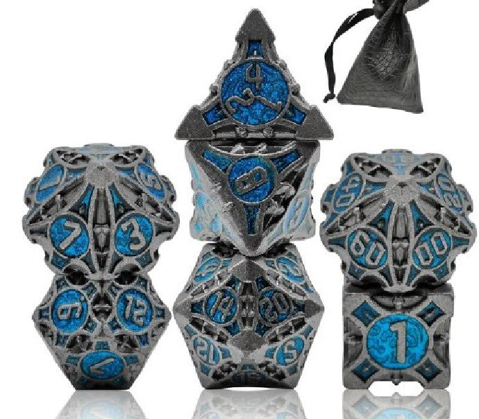 Metallic Cthulu Polyhedral 7 Die / Dice Set - Multiple Colors To Choose From