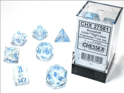 Chessex: Polyhedral Borealis Dice sets