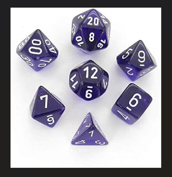 Chessex: Polyhedral Translucent Dice sets