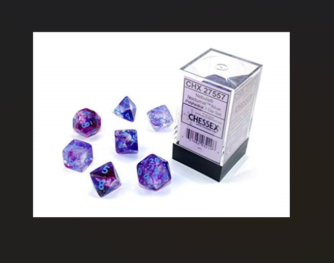 Chessex: Polyhedral Nebula Dice sets