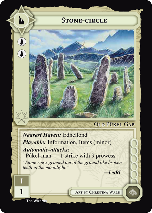 Stone-Circle - The Wizards - Limited - Middle Earth CCG / TCG