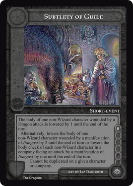 Subtlety of Guile - The Dragons - Middle Earth CCG / TCG