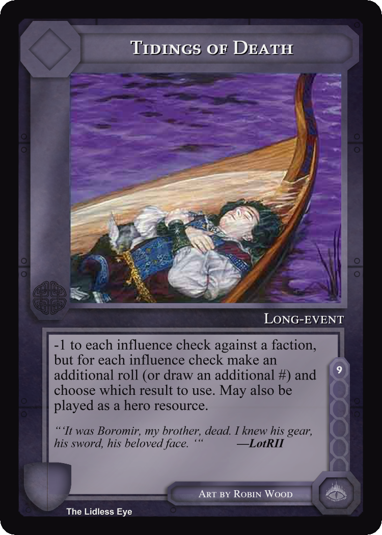 Tidings Of Death - Lidless Eye - Middle Earth CCG / TCG