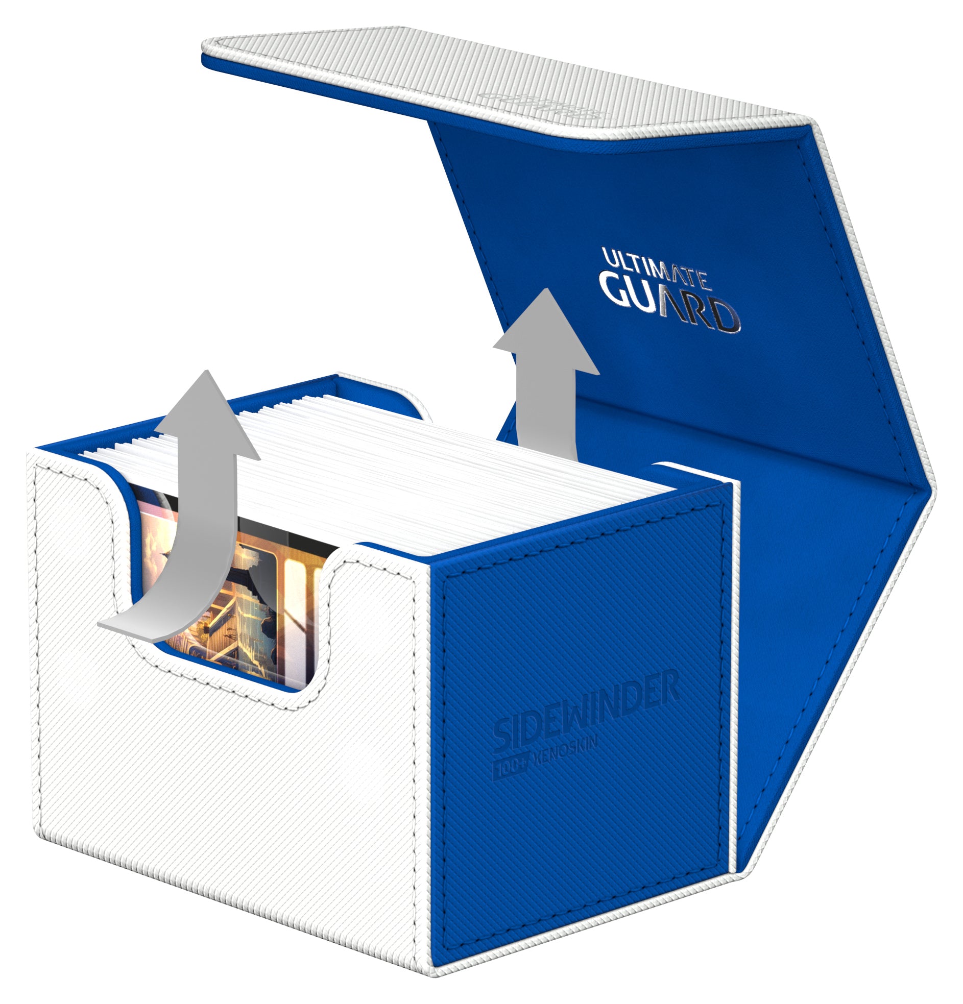 Ultimate Guard Deck Box: Blue/White - Sidewinder Xenoskin 100+