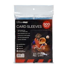 ultra pro card sleeves clear soft standard size 500 count