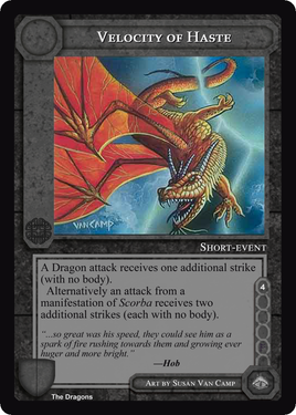 Velocity of Haste - The Dragons - Middle Earth CCG / TCG