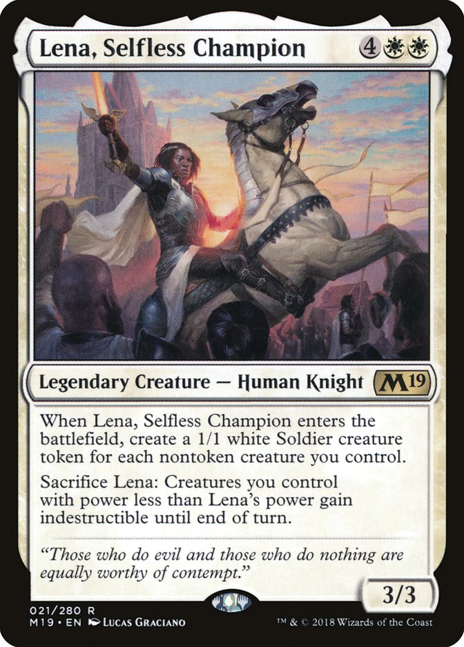 Lena, Selfless Champion [Core Set 2019]