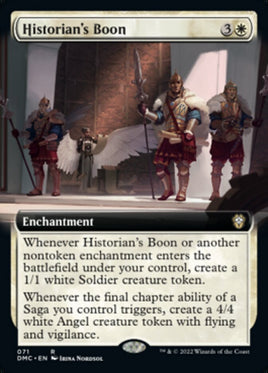 Historian's Boon (Extended Art) [Dominaria United Commander]
