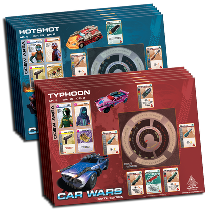 Car Wars - Two Player Starter Set: Blue / Green - Board Game