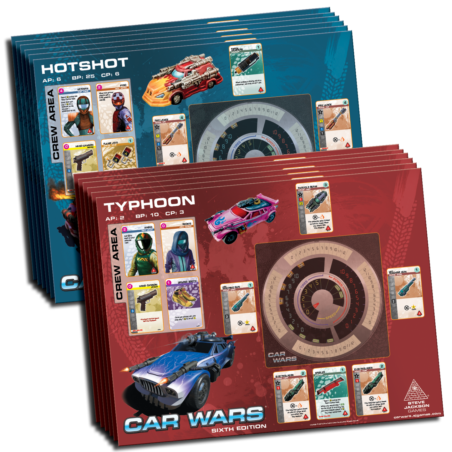 Car Wars - Two Player Starter Set: Red / Yellow - Board Game