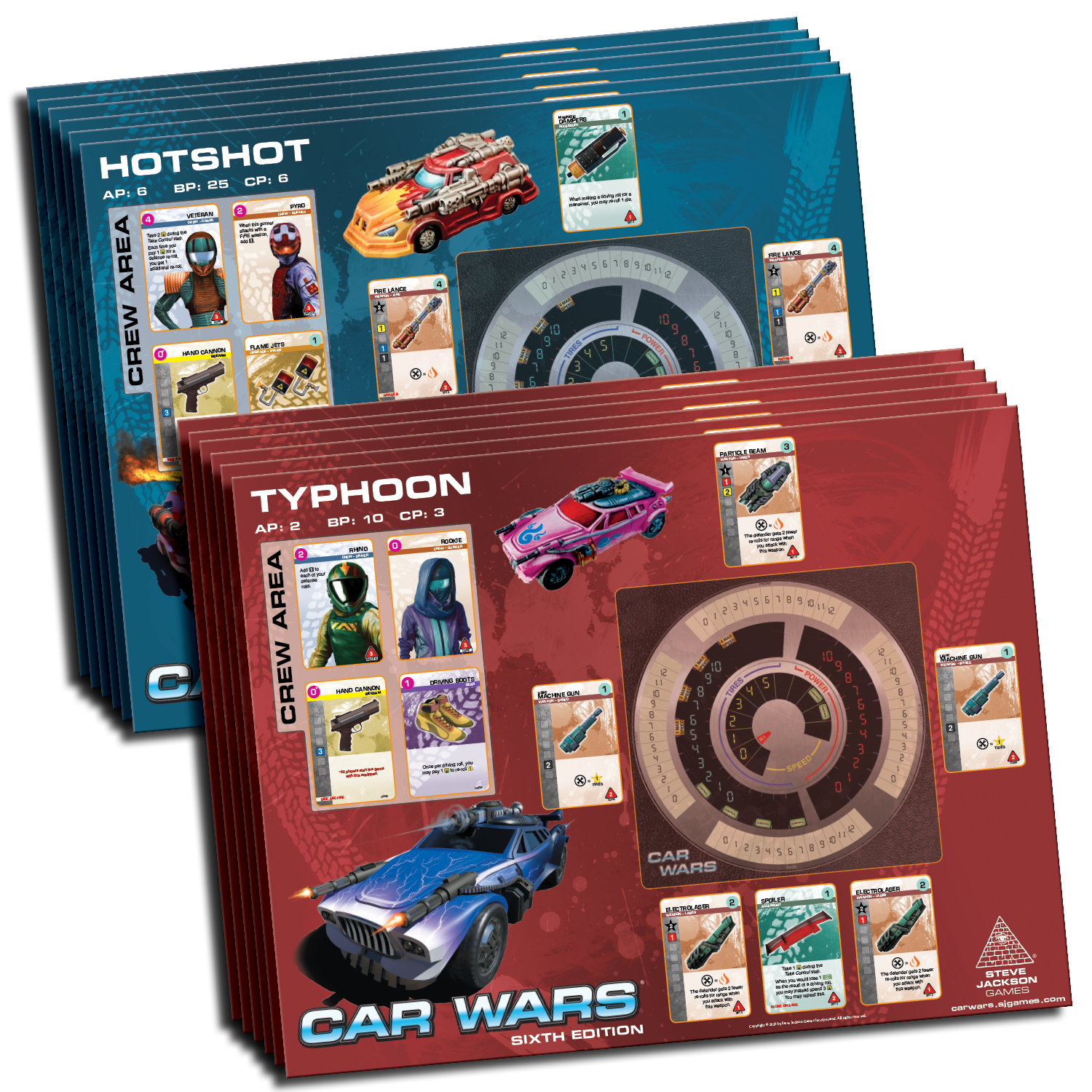 Car Wars - Two Player Starter Set: Red / Yellow - Board Game