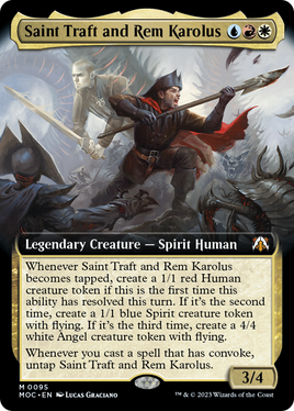 Saint Traft and Rem Karolus (Extended Art) [March of the Machine Commander]