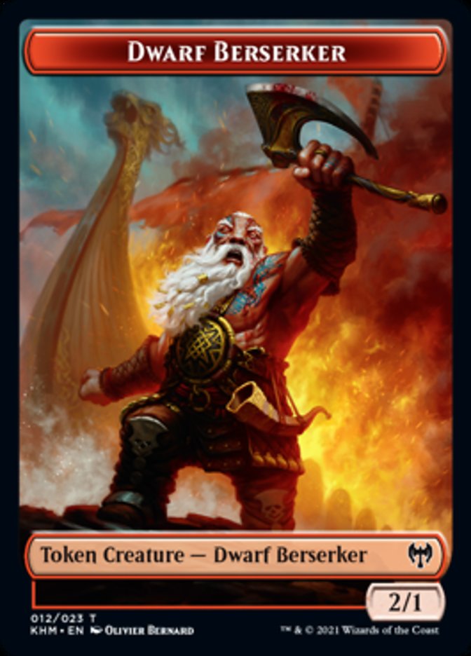 Dwarf Berserker Token [Kaldheim Tokens]