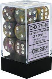 Chessex: D6 Festive DICE SET - 16MM