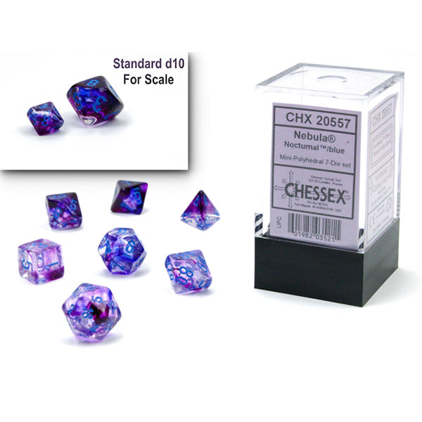 Chessex: Mini Polyhedral Dice set - Nebula