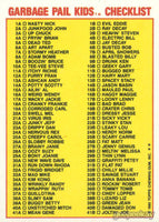 Garbage Pail Kids - OS1 - Jay Decay 5b - Checklist Back