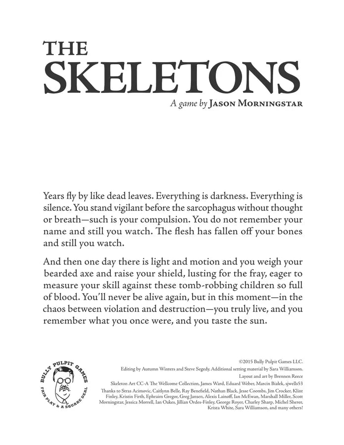 The Skeletons - Role Playing Game